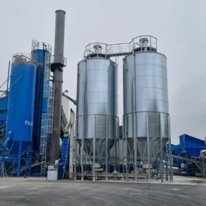 Brenselsilo og pelletslager