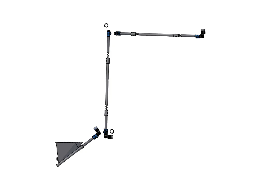 Skruvkassesett UNIK Side Fast Skrue 102 mm Vertikal – Montert
