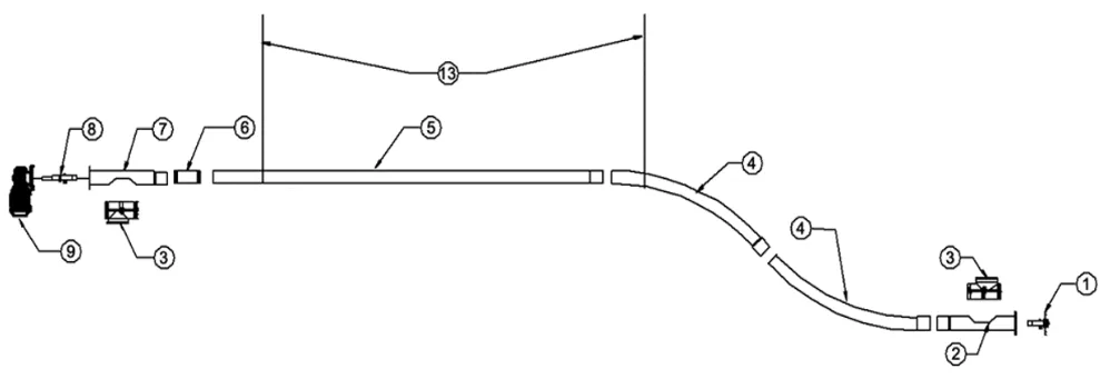 MAFLEX-skrue 90/75 mm for brenselpellets